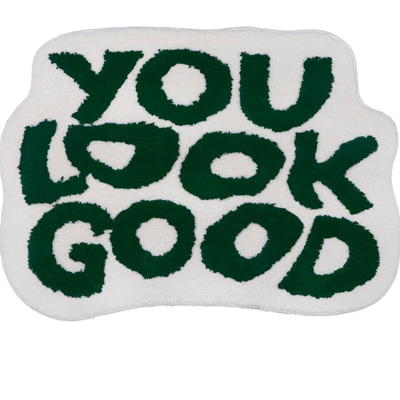 - You Look Good Bath Mat Bath rug non Slip Machine Washable - Ivory, 22.8"… - Picture 1 of 2
